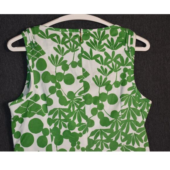 Trina Turk Women's 8 Encantader Shift Dress Green Plant Pattern Floral - Picture 5 of 12